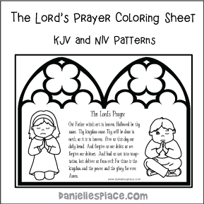 The Lord's Prayer Coloring Sheet