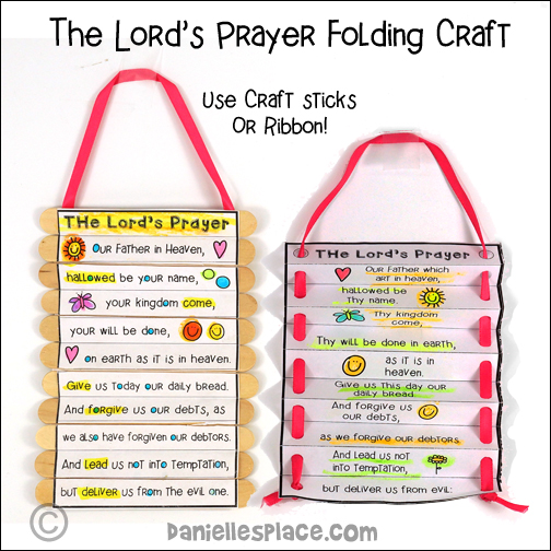 The Lord's Prayer Folding Craft