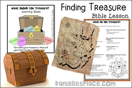 Finding Treasure Bible Lesson for Sunday School and Children's Ministry, Including Bible Crafts, Games, songs, and Bible Verse Review Activities, Memory Verse:
“For where your treasure is, there will your heart be also.” Matthew 6:21, Lesson Text: “…that is, Christ Himself, in whom are hidden all the treasures of wisdom and knowledge.” Colossians 2:3, Treasure Hunt, Paper Treasure Chest Craft, Bible Verse Treasure Map Craft, Treasure Map Pattern, Treasure Chest Pattern,
daniellesplace.com, daniellespace.com, daniellplace.com, daniellsplace.com, danielsplace,com, danielspace.com, danielplace.com, danilesplace.com, danielplace.com
