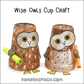 Owl Paper Cup Craft