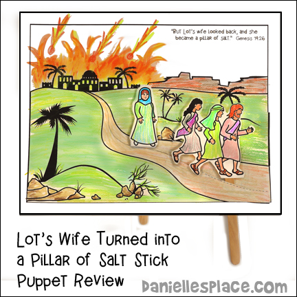 Lot's Family Stick Puppets