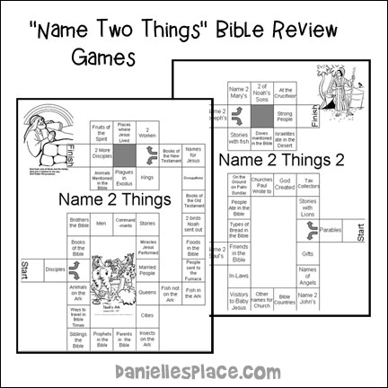 Name Two Things Bible Review Games