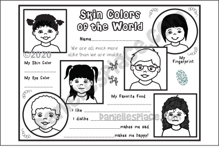 Diversity Activity Sheet
