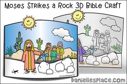 Moses Strikes a Rock Bible Craft