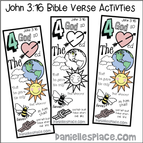 John 3:16 Bible verse bookmark