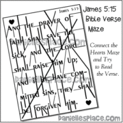 James 5:15 Bible Verse Maze