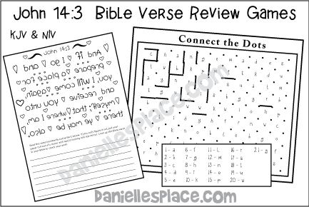 John 4:13 Bible Verse Review Activities