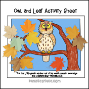 Owl Leaf Picture