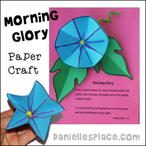 Morning Glory 3D Craft