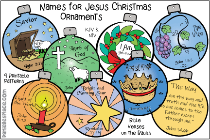 Names of Jesus Ornament Craft and Bible Lesson