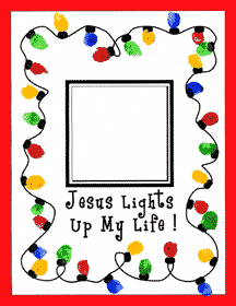 Jesus Lights Up My Life! Thumbprint Activity Sheet