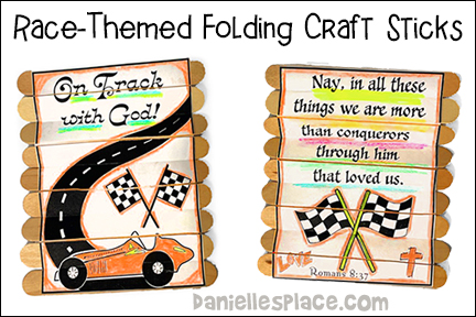 Romans 8:27 Folding Craft Stick Activity