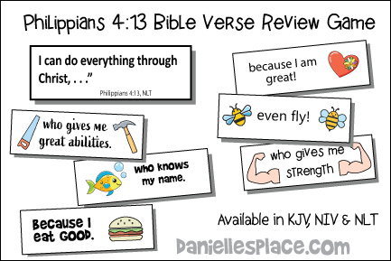 Philippians 4:13 Bible Verse Review Game