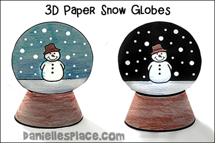 3D Paper Snowflake Craft